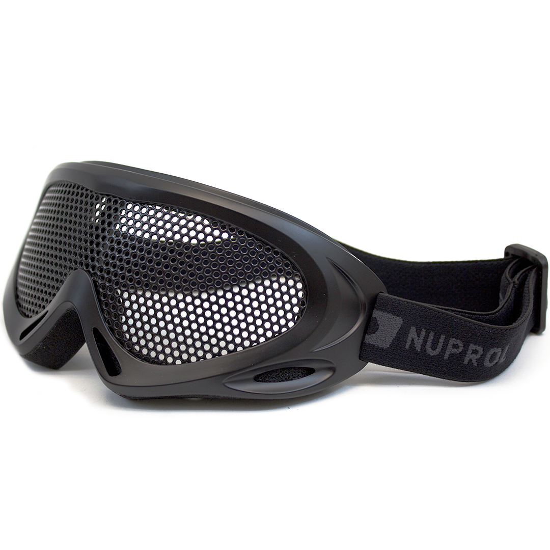 NUPROL PRO MESH EYE PROTECTION LARGE BLACK