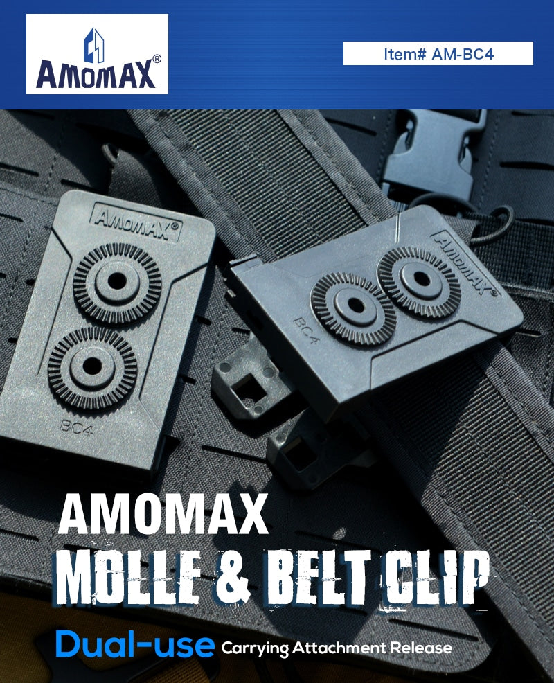 AMOMAX MOLLE AND BELT CLIP MOUNT