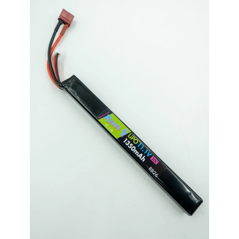 REBEL BATTERY 11.1V 1350MAH LIPO STICK DEANS