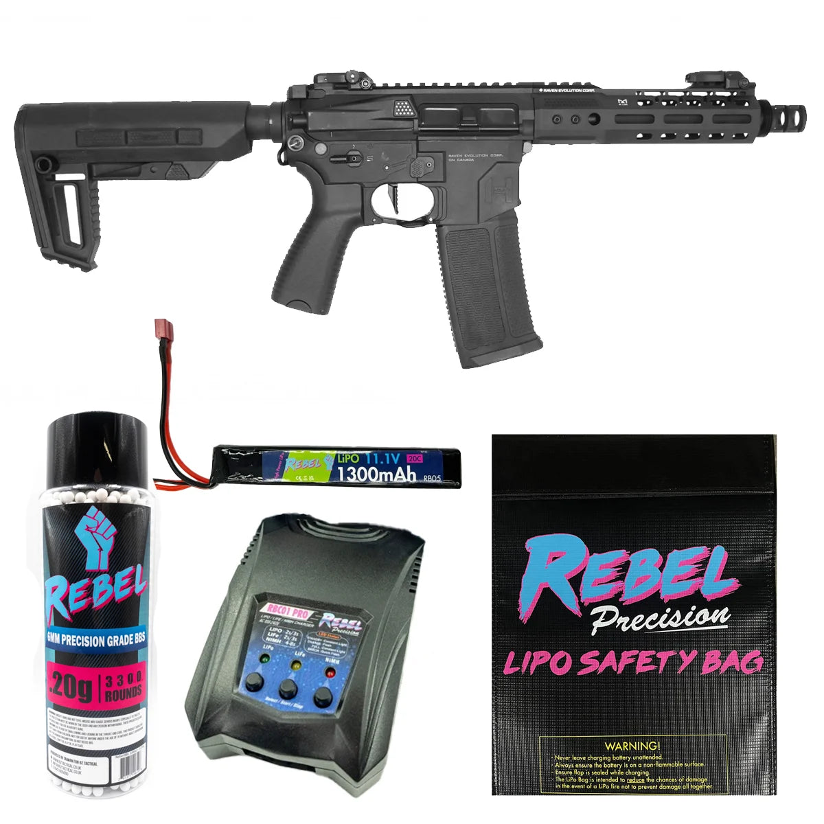 Raven Evolution EVO Enigma AEG Bundles (3 Lengths)-CQC (Short)