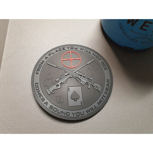 JTG 3D RUBBER PATCH "SNIPER COASTER" CUP COASTER