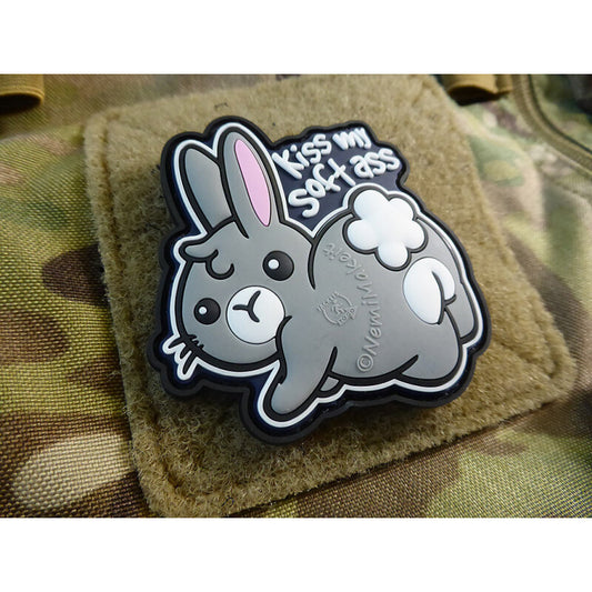 JTG 3D RUBBER PATCH "KISS MY SOFT ASS"
