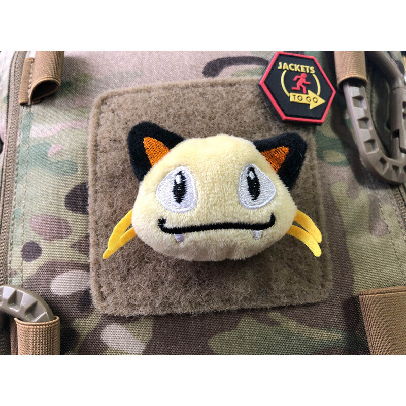 JTG FABRIC VELCRO BACKED PLUSH PATCH "YELLOW FACE"