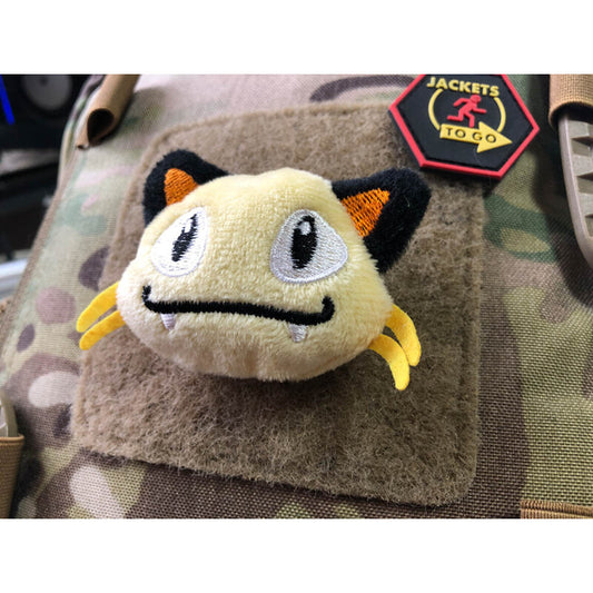 JTG FABRIC VELCRO BACKED PLUSH PATCH "YELLOW FACE"