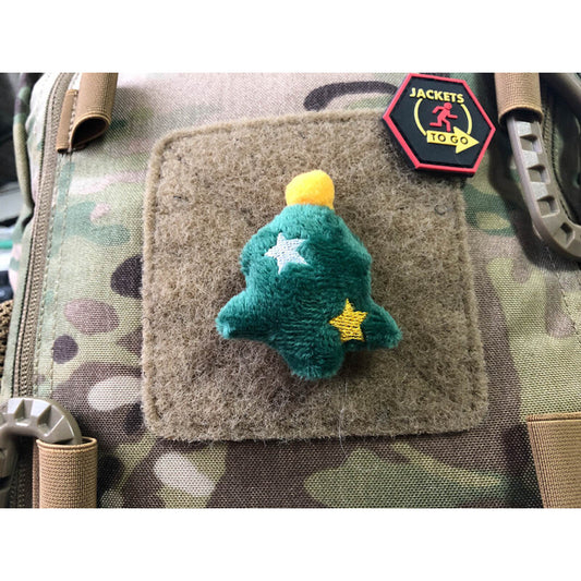 JTG FABRIC VELCRO BACKED PLUSH PATCH "CHRISTMAS TREE"