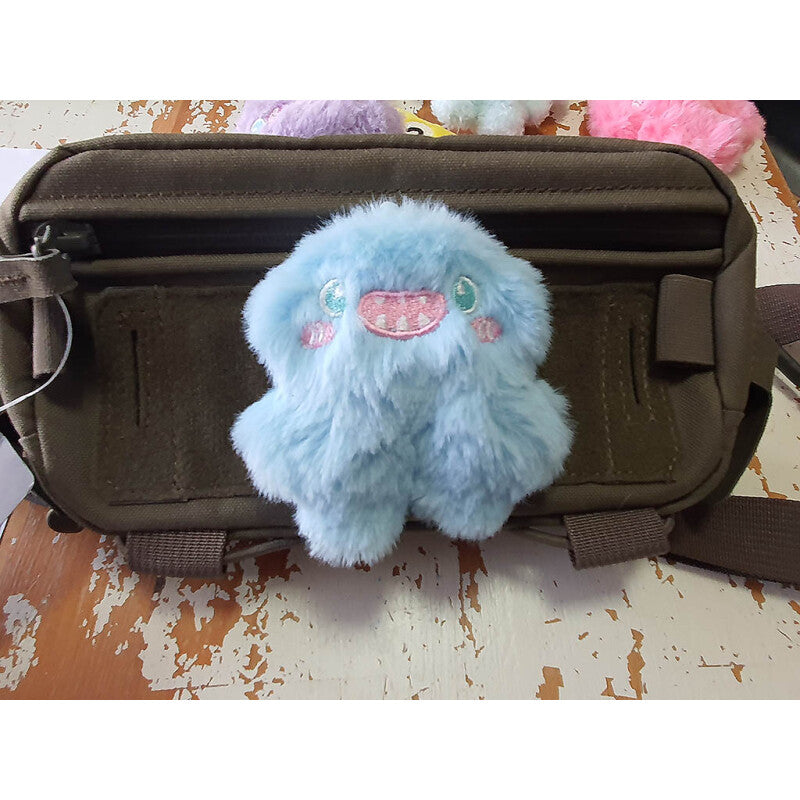 JTG FABRIC VELCRO BACKED PLUSH PATCH "MONSTER UNICORN" LIGHT BLUE