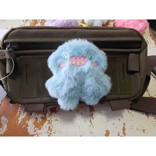 JTG FABRIC VELCRO BACKED PLUSH PATCH "MONSTER UNICORN" LIGHT BLUE