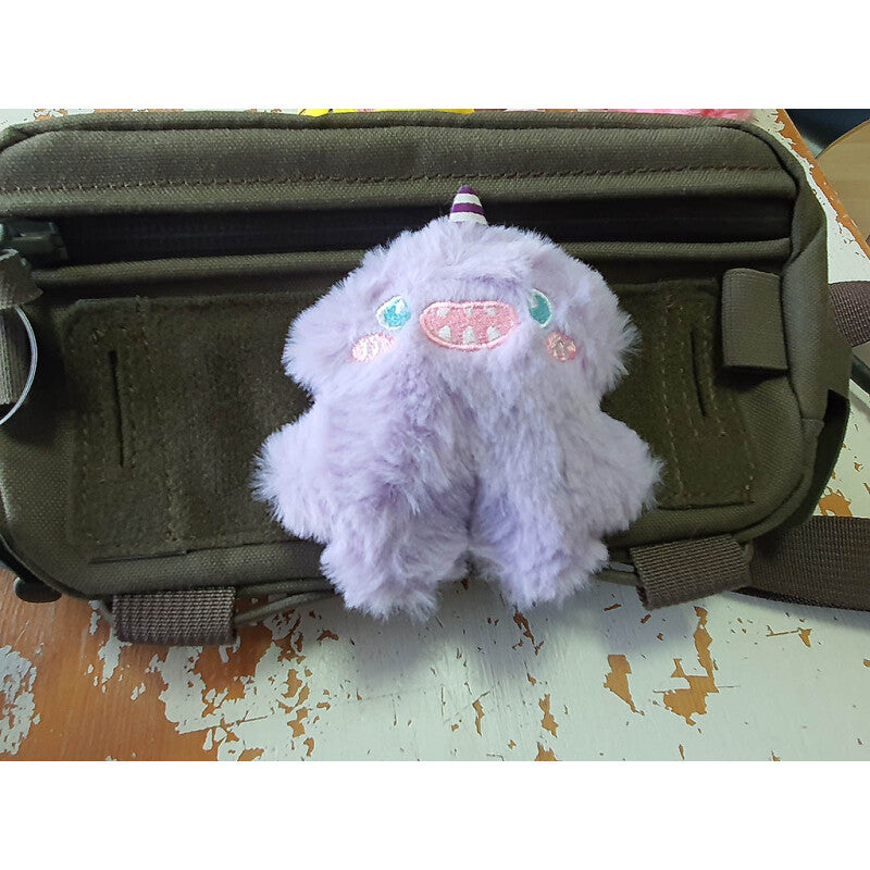 JTG FABRIC VELCRO BACKED PLUSH PATCH "MONSTER UNICORN" LILAC