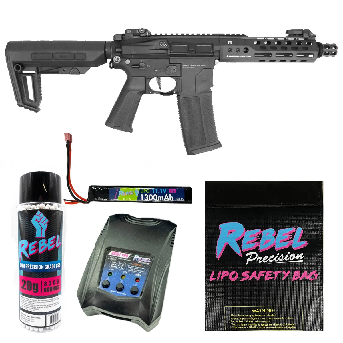 Raven Evolution EVO Prowler AEG Bundles (3 Lengths)-CQC (Short)