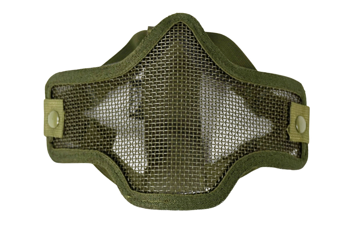REBEL PRECISION STEEL LOWER FACE MASK OD GREEN