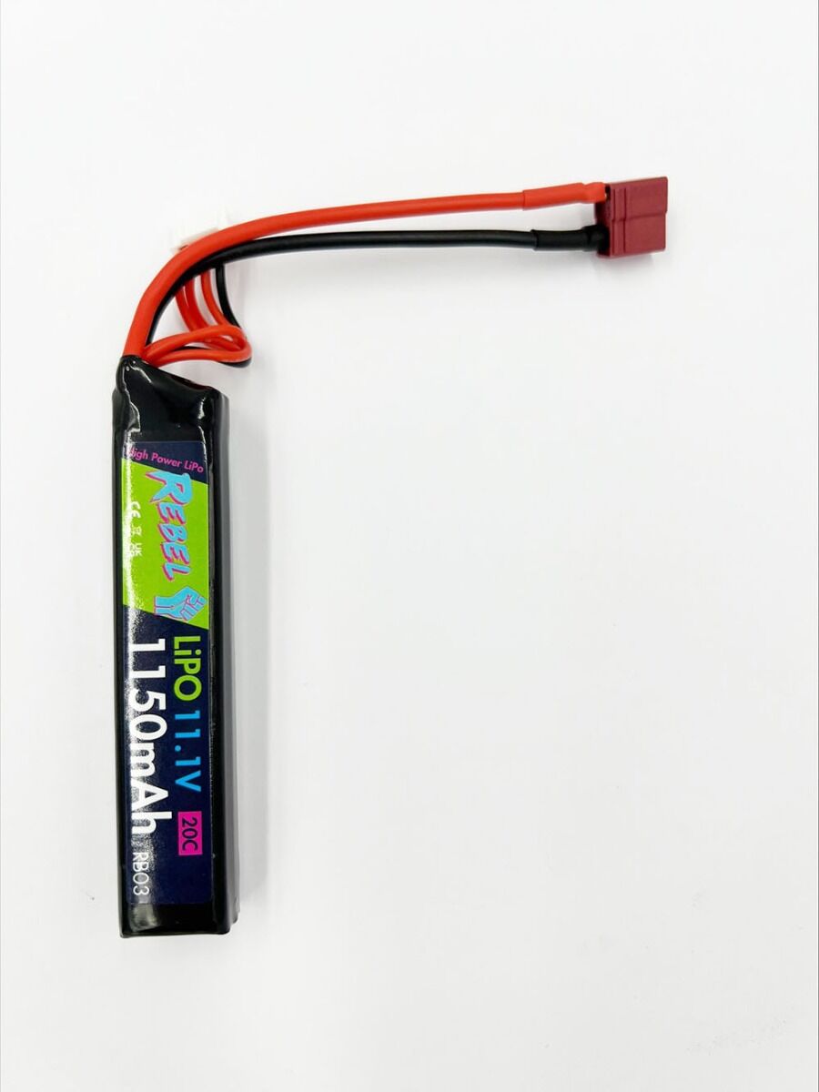 REBEL 11.1V 1150MAH 20C STICK LIPO DEANS