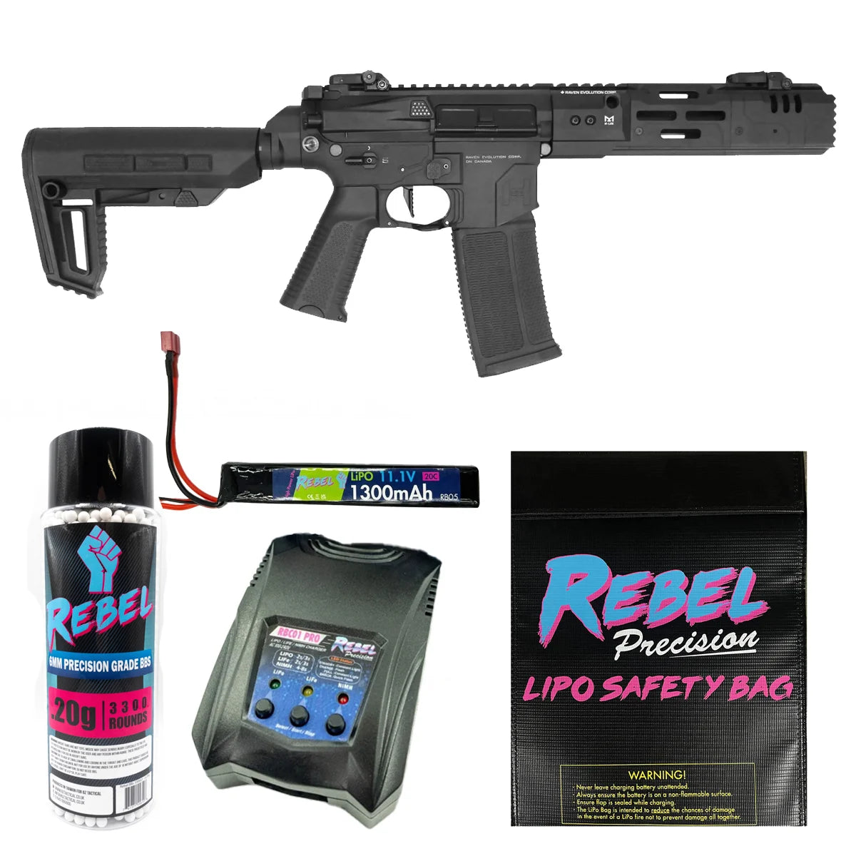 Raven Evolution EVO Rebel AEG Bundles (3 Lengths)-P9 (Mid)