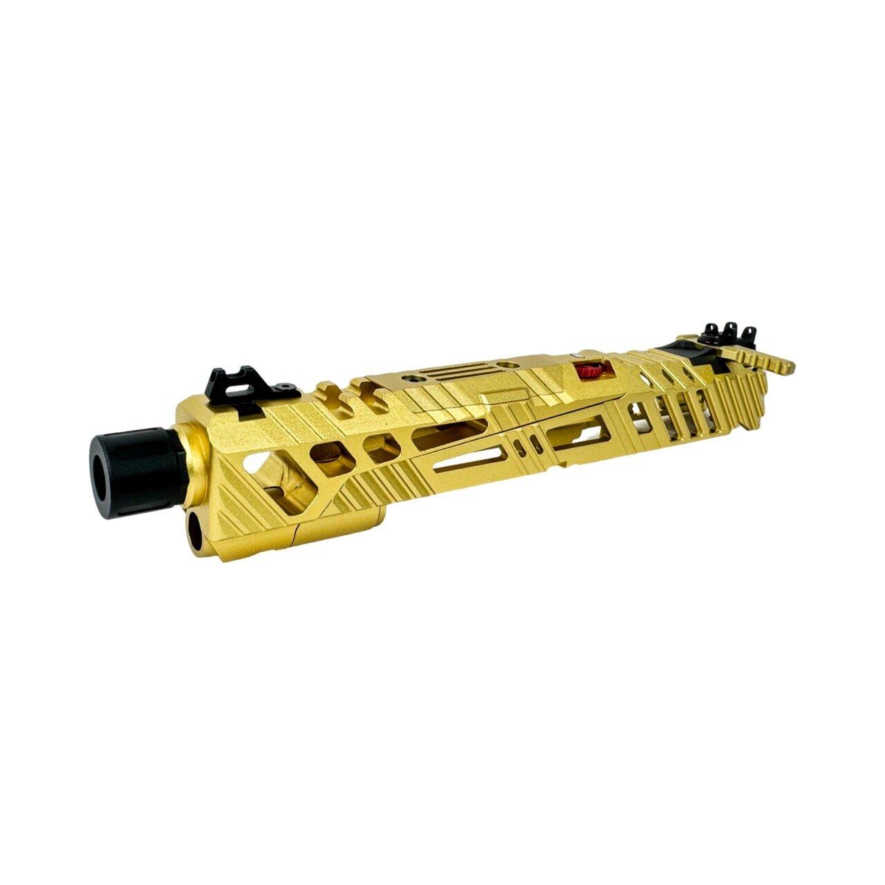 CTM SUPERLINE SPLIT SLIDE FOR TM HI-CAPA 5.1 - GOLD (INC. SHORT STROKE KIT, 14MM CCW MUZZLE, ENHANCED NOZZLE SPRING, ETC)