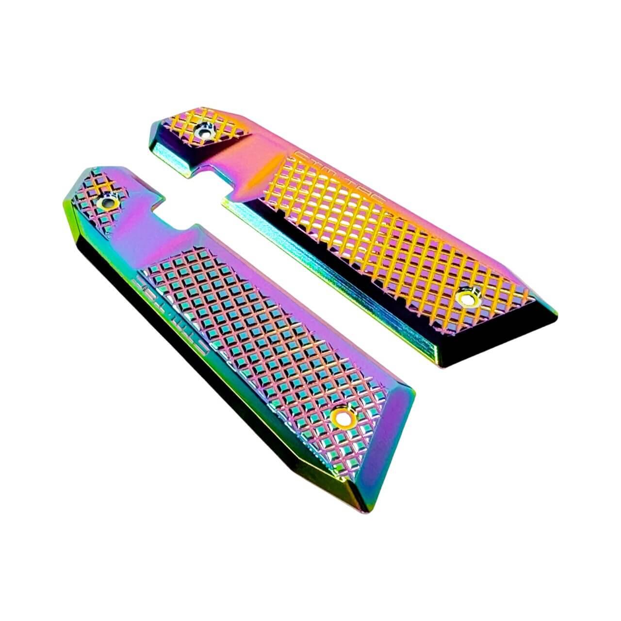 CTM AAP-01 FUKU-2 FRAME CNC AERO SIDE PANEL TYPE-A - ELECTROPLATED RAINBOW