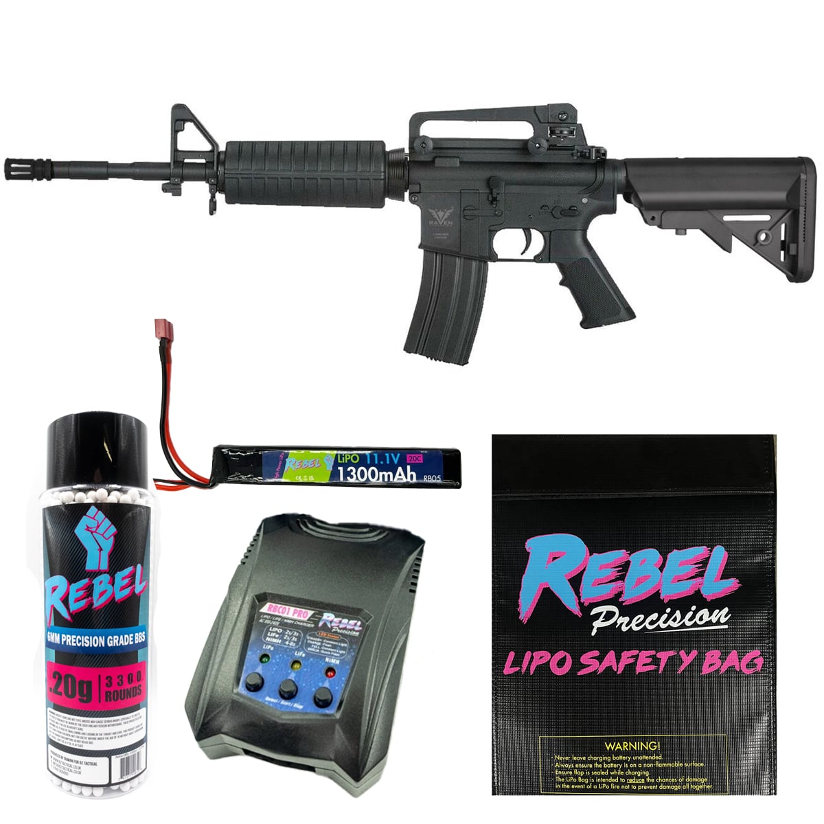 Raven Evolution NEO M4 Carbine AEG Bundle