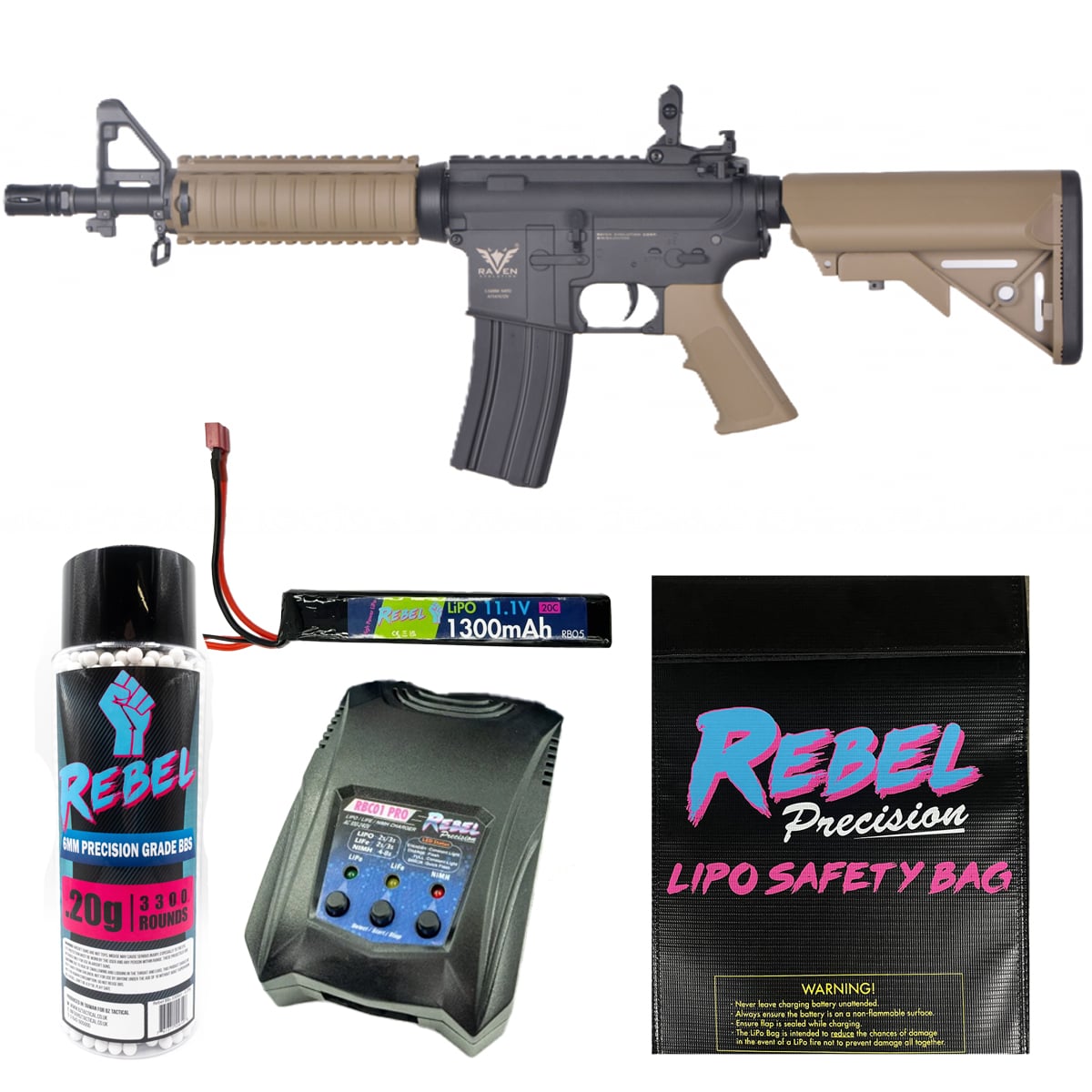 Raven Evolution NEO RIS CQB AEG Bundle DE