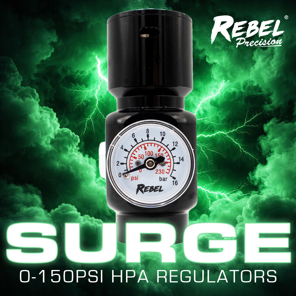 REBEL SURGE HPA REGULATOR (0-150PSI DOUBLE OUTPUT)