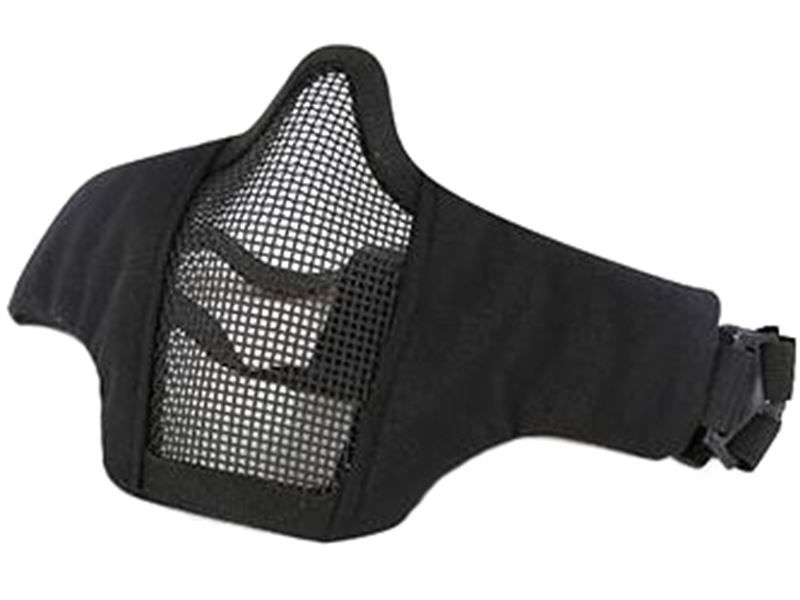 BIG FOOT MESH STEEL LOWER HALF FACE MASK BLACK