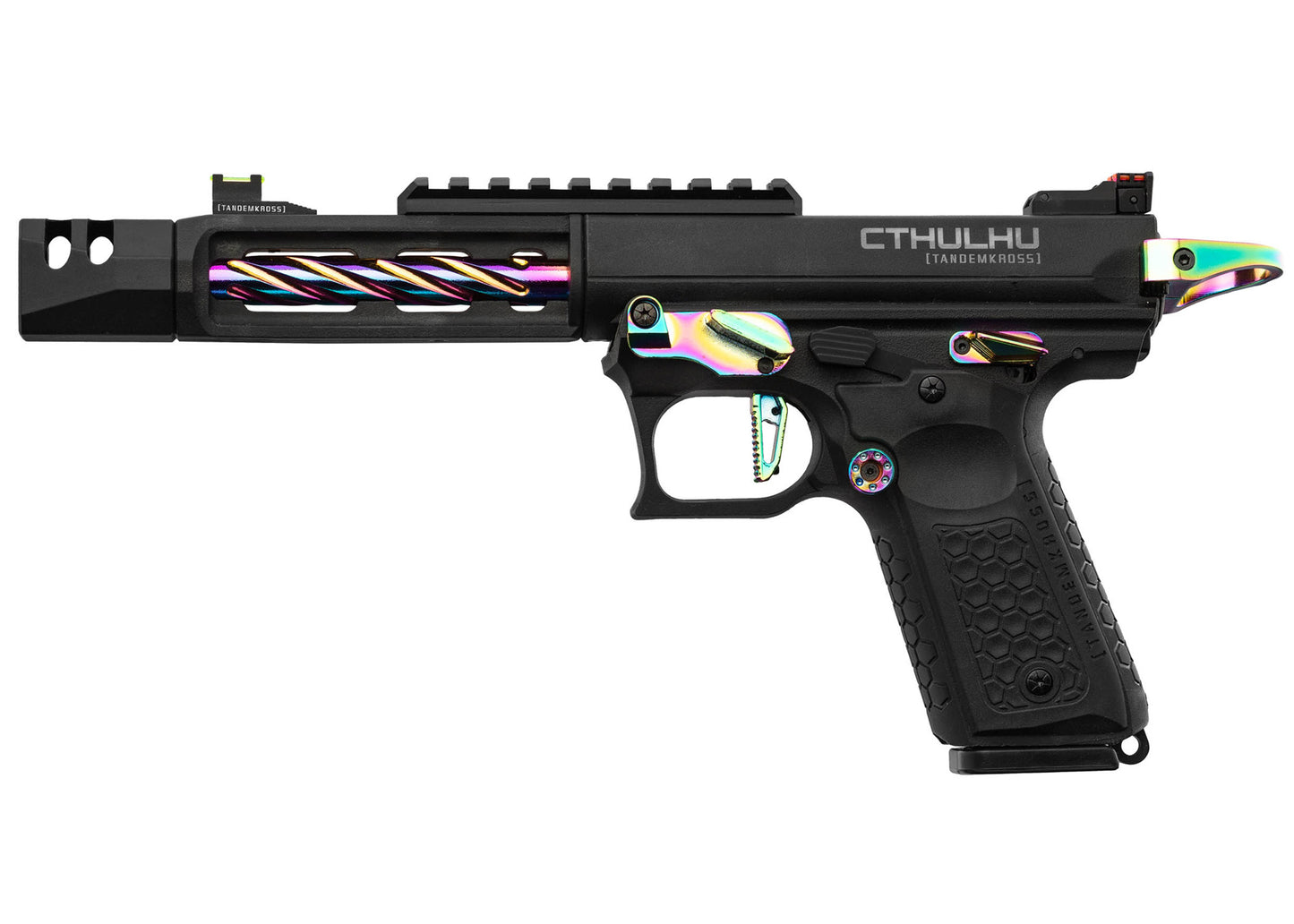 LANCER TACTICAL TANDEMKROSS CTHULHU BLACK / RAINBOW GBB PISTOL