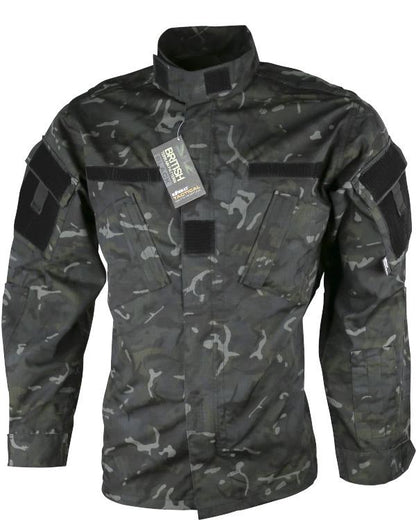 KOMBAT ASSAULT SHIRT - ACU STYLE - BTP BLACK