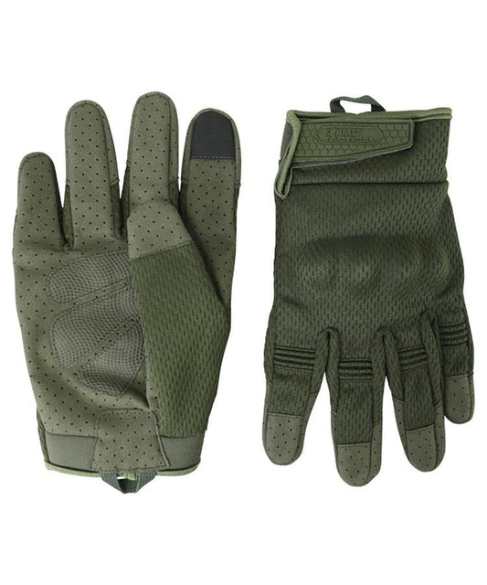 KOMBAT RECON TACTICAL GLOVES - OD GREEN