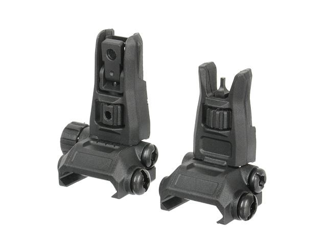 LOW PROFILE POLYMER BACK UP SIGHTS - BLACK