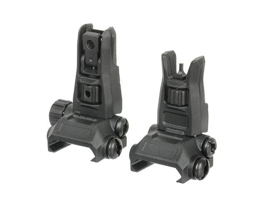 LOW PROFILE POLYMER BACK UP SIGHTS - BLACK