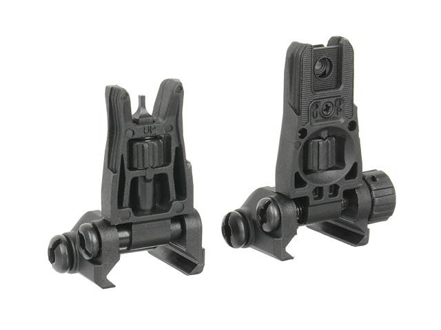 LOW PROFILE POLYMER BACK UP SIGHTS - BLACK