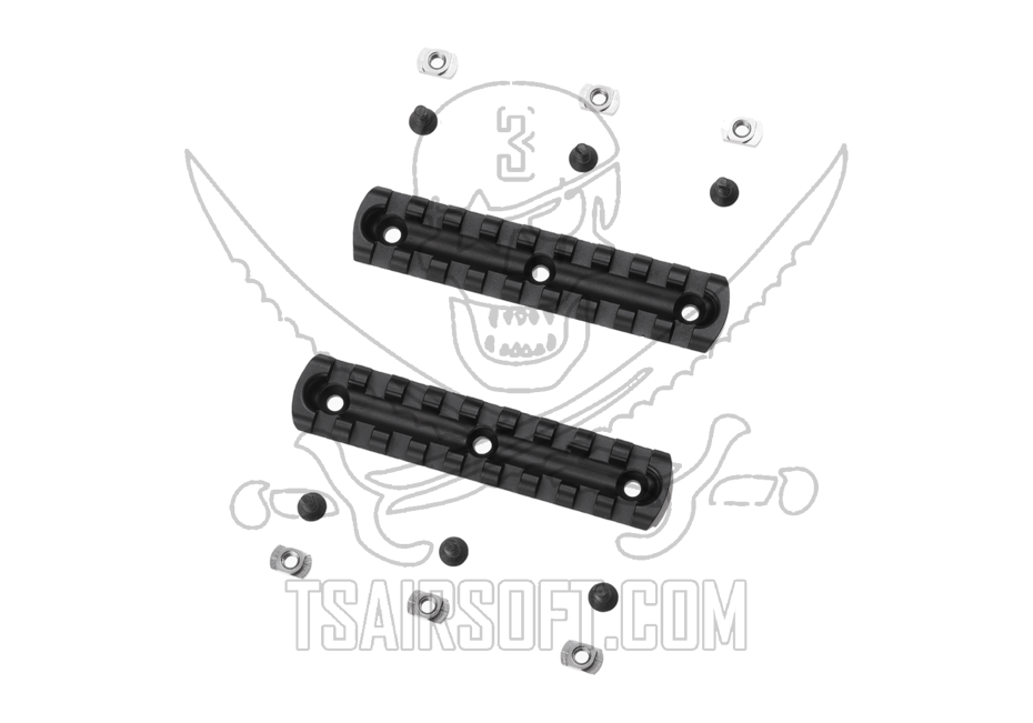 ARES / AMOEBA  4" M-LOK RAIL SEGMENTS X 2