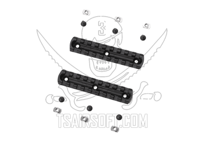 ARES / AMOEBA  4" M-LOK RAIL SEGMENTS X 2