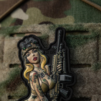 M-TAC 3D RUBBER PATCH TACTICAL PIN UP GIRL "HOOLIGAN"