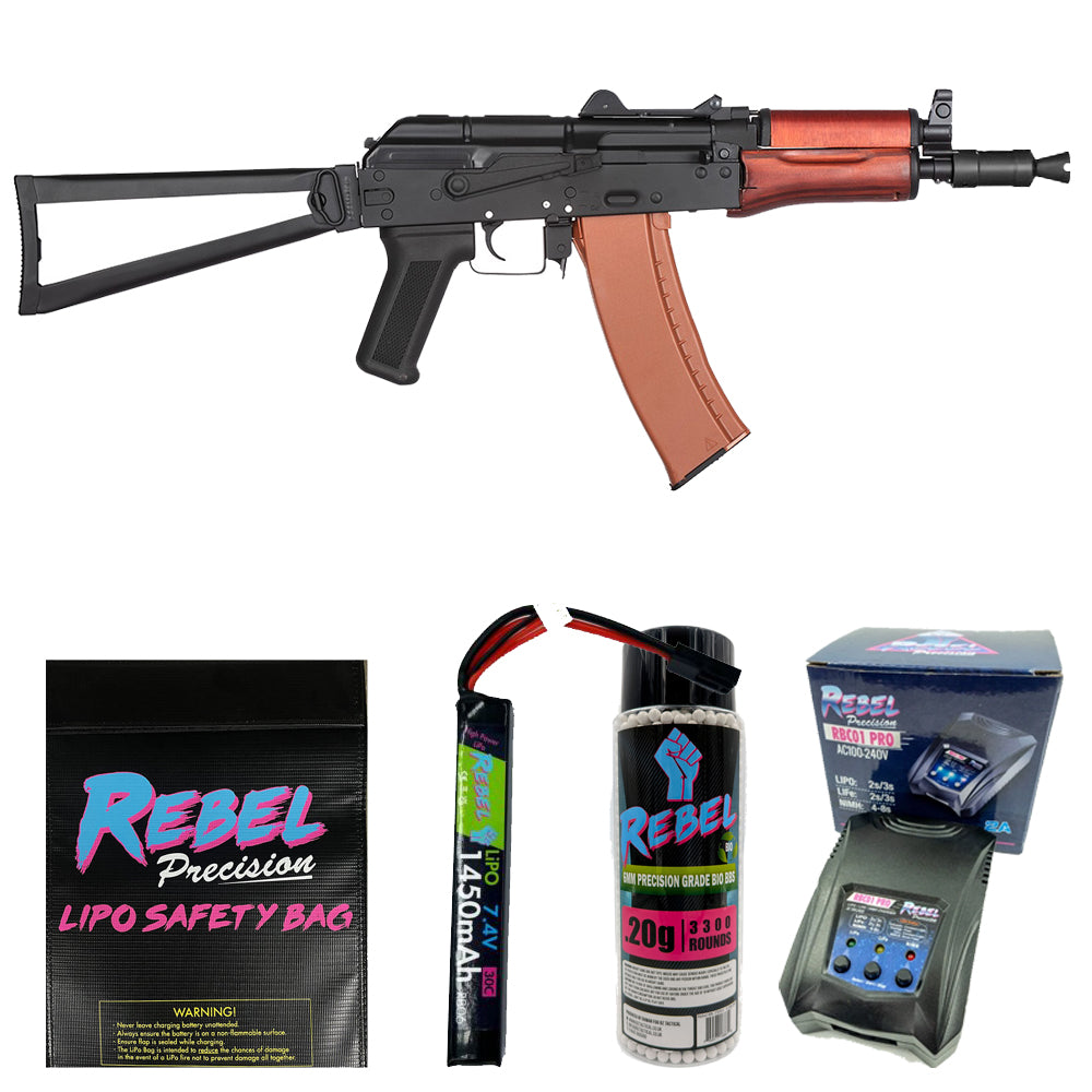 DOUBLE BELL AKS-74U STEEL & WOOD COMBO