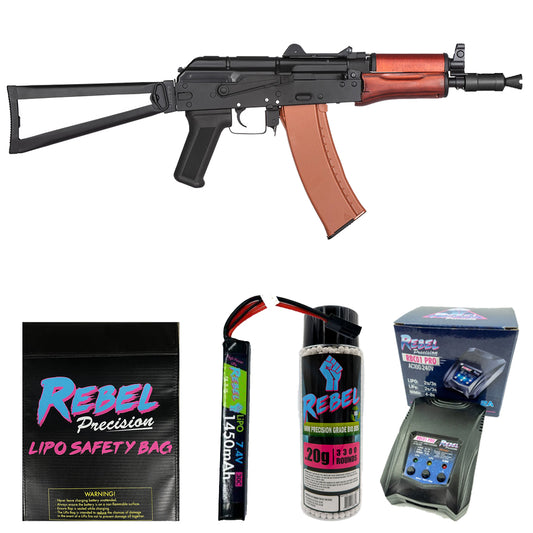 DOUBLE BELL AKS-74U STEEL & WOOD COMBO