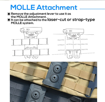 AMOMAX MOLLE AND BELT CLIP MOUNT