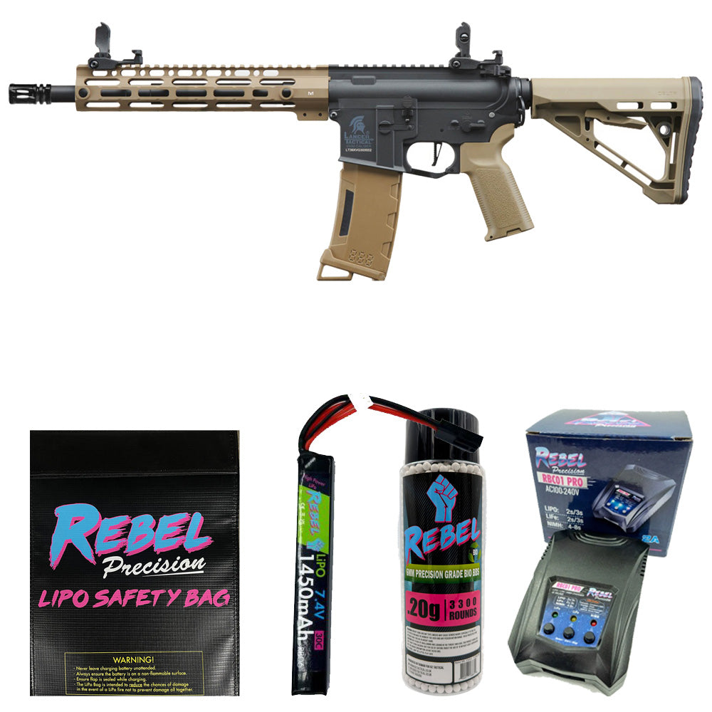 LANCER TACTICAL LT-39 GEN 3 AEG FDE / BLACK COMBO