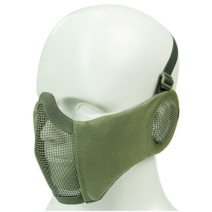 STRIKE STEEL MESH MASK WITH EAR PROTECTION OD GREEN