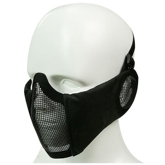 STRIKE STEEL MESH MASK WITH EAR PROTECTION BLACK