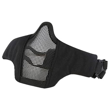 BIG FOOT MESH STEEL LOWER HALF FACE MASK BLACK