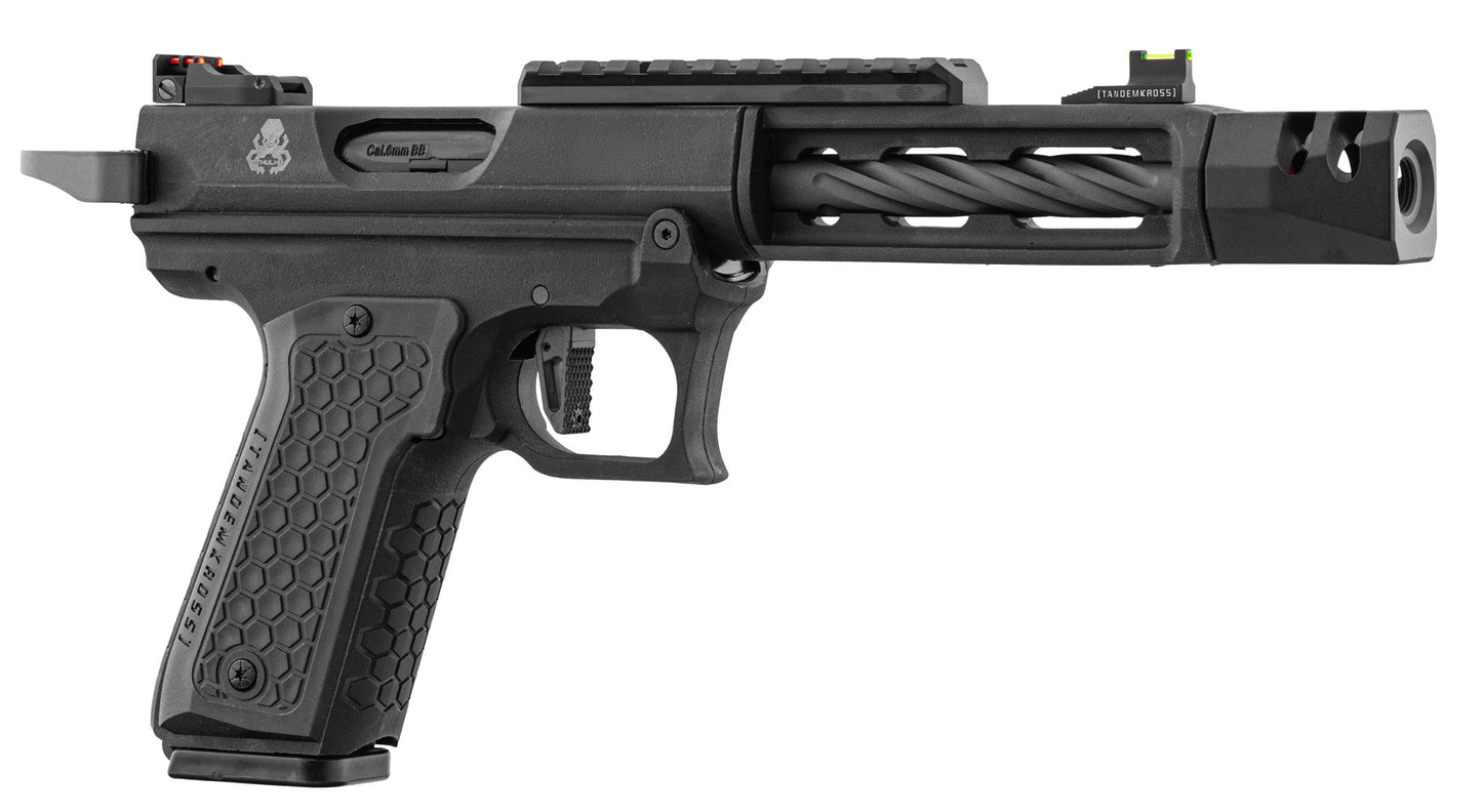 LANCER TACTICAL TANDEMKROSS CTHULHU BLACK GBB PISTOL