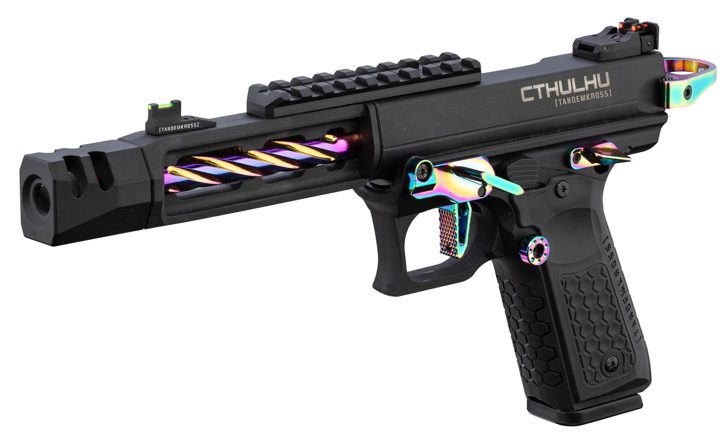 LANCER TACTICAL TANDEMKROSS CTHULHU BLACK / RAINBOW GBB PISTOL
