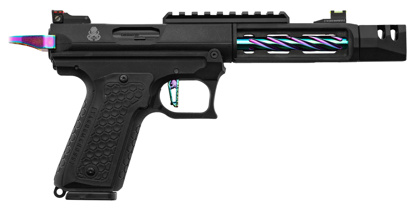 LANCER TACTICAL TANDEMKROSS CTHULHU BLACK / RAINBOW GBB PISTOL