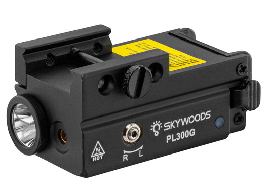 SKYWOODS PL300G PISTOL LIGHT / GREEN LASER 300 LUMENS
