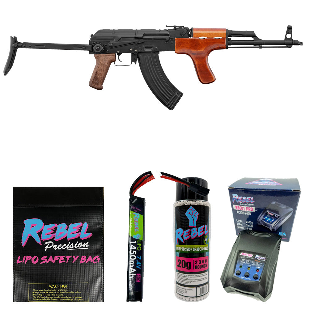 DOUBLE BELL AK AIMS "ROMANIAN"  STEEL & WOOD COMBO