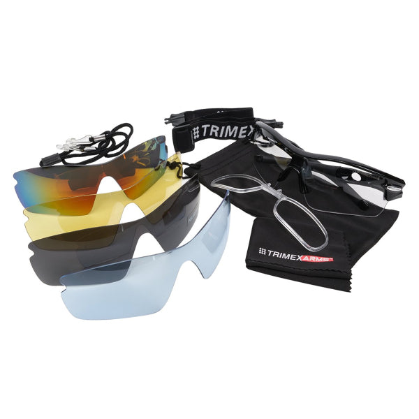 TA ELITE COMBAT EYEWEAR IMPACT RESISTANT MULTI LENS GLASSES KIT