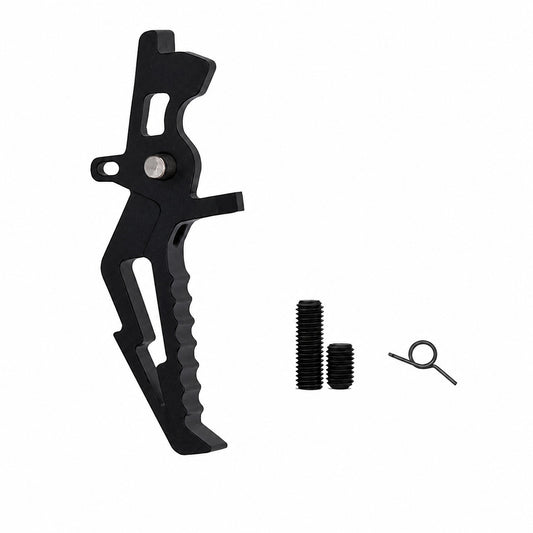 ZD CNC ALUMINIUM V2 ADJUSTABLE SPEED TRIGGER LIGHTENING BLACK