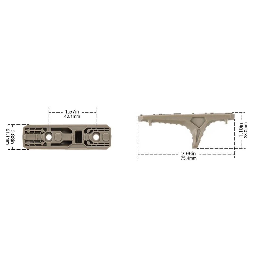 MP HANDSTOP M-LOK DARK EARTH (TAN)