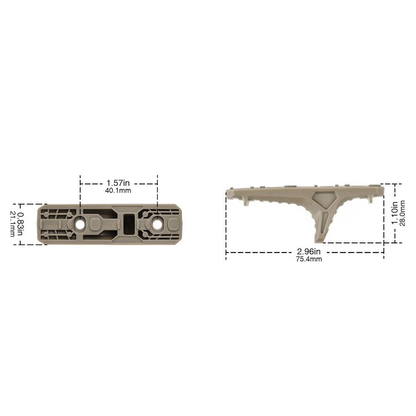 MP HANDSTOP M-LOK DARK EARTH (TAN)