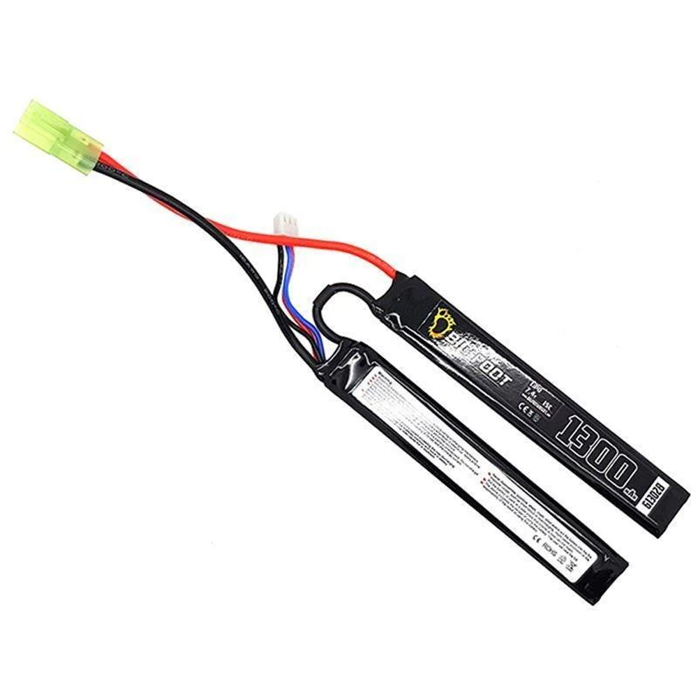 BIG FOOT 7.4V 1300MAH LIPO - DEANS - NUNCHUCK
