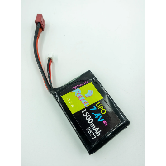 REBEL 7.4V 1500MAH PEQ DEANS CONNECTOR
