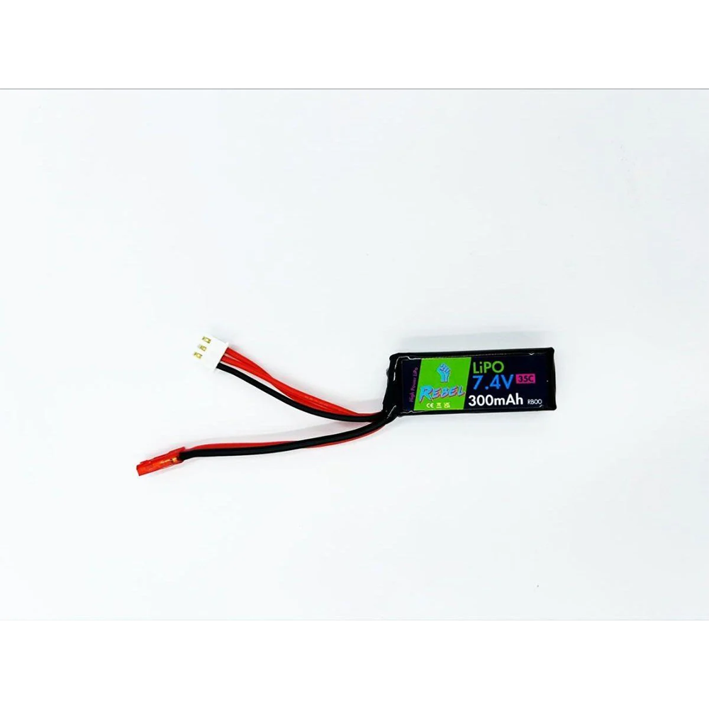REBEL 7.4V 300MAH MICRO LIPO ( HPA )
